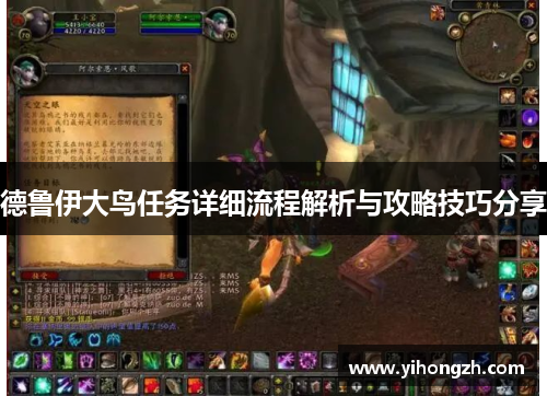 德鲁伊大鸟任务详细流程解析与攻略技巧分享